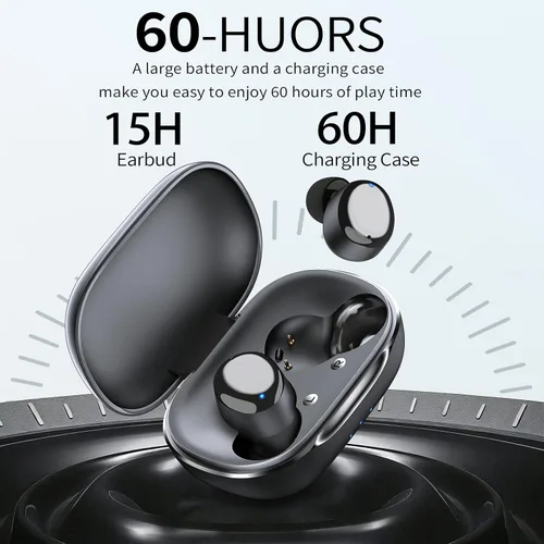 Miniatura 4 de Redpepper Auriculares inalámbricos con cancelación activa de ruido Bluetooth 6.0 con micrófonos incorporados, llamadas claras de 0.14 oz