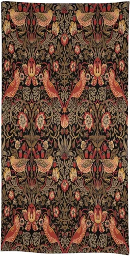 Miniatura 197 de Mantel Floral Retro de Pájaros, Diseño Original Bohemio William Morris Estampado Cubierta de Mesa para Hogar Picnic Fiesta Comedor Cocina William