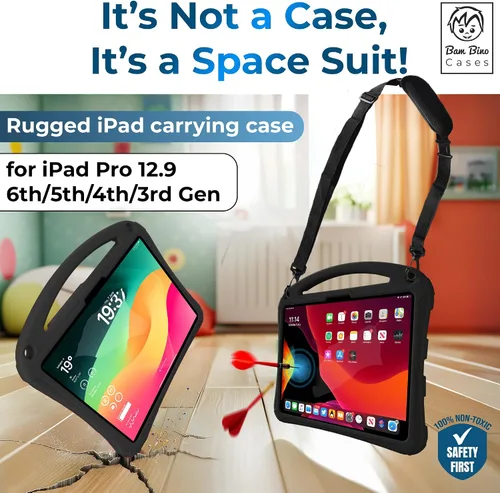 Miniatura 3 de Bam Bino Space Suit Kids - Funda para iPad Pro de 12.9 pulgadas, modelos de 3ª/4ª/5ª/6ª generación (2018-2022)