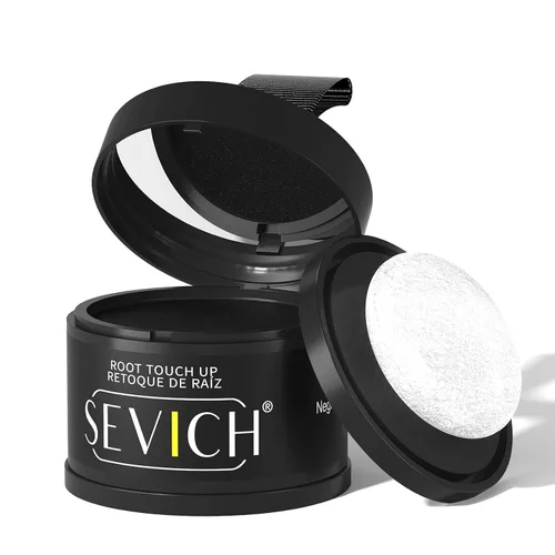 Miniatura 45 de Sevich - Sombra instantánea en polvo para línea capilar de cobertura rápida, corrector rápido de raíz de canas finas, cejas y barba, resistente al