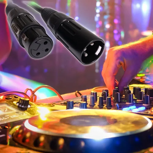 Miniatura 5 de EMB Audio - Cable de altavoz blindado profesional XLR macho a hembra para uso con DJ, hogar, micrófono, instrumento y altavoz
