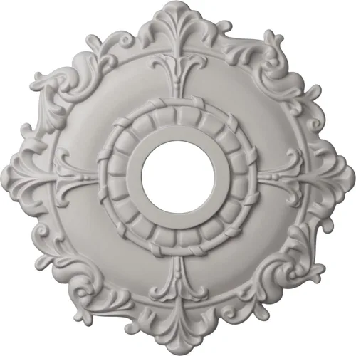 Miniatura 42 de Ekena Millwork CM18RL medallón de techo Riley de 18 in (diam. ext.) x 3 1/2 in (diam. int.) x 1 1/2 in, CM18RL Primed