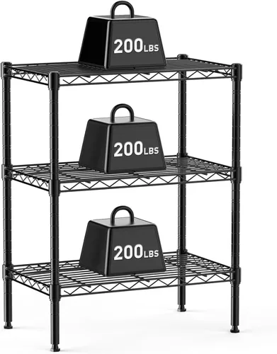 Miniatura 14 de HealSmart Estantería de almacenamiento resistente de 5 estantes, capacidad de carga de 1250 libras, 29.92 pulgadas de profundidad x 13.98 pulgadas