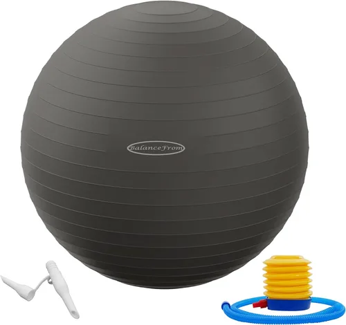 Miniatura 9 de Fitvids Pelota de ejercicio para fitness, yoga, pilates con bomba rápida, pelota de equilibrio antideslizante antiestallido