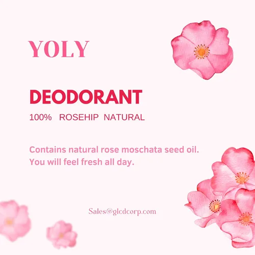 Miniatura 4 de Yoly Deoderant Rosa Mosqueta Antitranspirante, protección contra olores, fresco todo el día (2.53 onzas líquidas/paquete de 1)