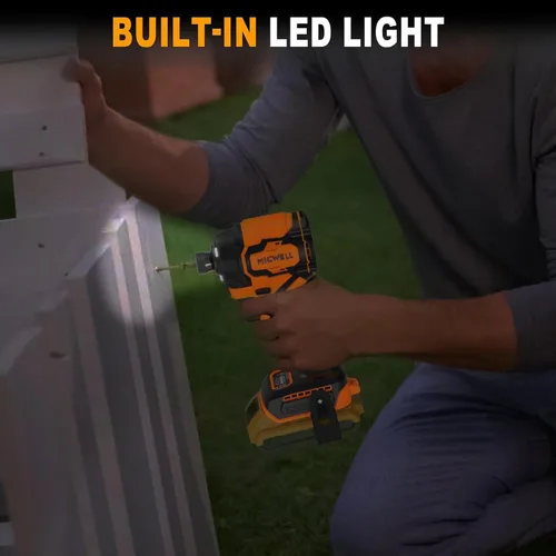 Miniatura 8 de Kit combinado de destornillador de impacto inalámbrico y taladro (solo herramienta) compatible con batería Dewalt de 20V Max, hasta 2300 in-lbs