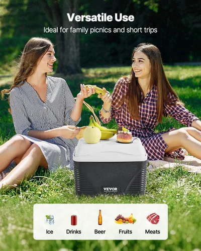 Miniatura 6 de VEVOR Enfriador portátil, ligero, material rígido, aislado, portátil, adecuado para pícnics familiares y viajes largos