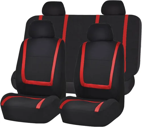 Miniatura 12 de FH GROUP FH-FB032114 fundas de asientos de automóvil de tela lisa exclusivas con funda de volante FH GROUP FH2033 y almohadillas de cinturón