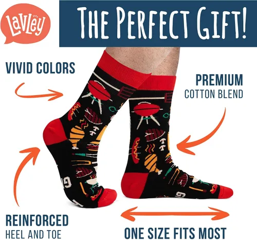 Miniatura 2 de Lavley Calcetines divertidos para adultos, regalos novedosos y rellenos de calcetines para hombres, mujeres y adolescentes, talla única