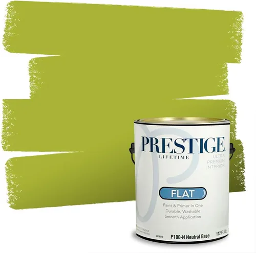 Miniatura 54 de PRESTIGE Pinturas Pintura interior e imprimación en uno, 1 galón, cáscara de huevo, aventura