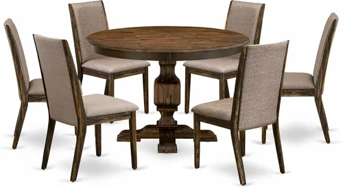 Miniatura 18 de East West Furniture F2LA7-716 Juego de comedor, mediano