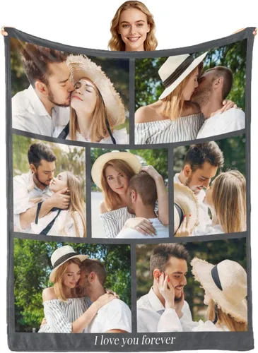 Miniatura 24 de Regalos para hija, mantas personalizadas con fotos, mejor manta para hija, manta personalizada con foto de niños, mantas personalizadas con collage