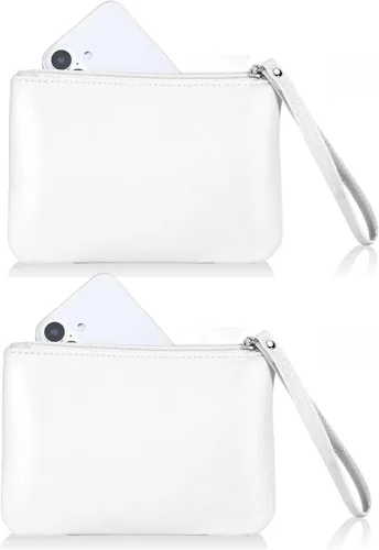 Miniatura 30 de Paquete de 2 pequeñas bolsas de maquillaje con cremallera para bolso, lápiz labial, organizador de maquillaje de viaje para mujeres, productos Negro
