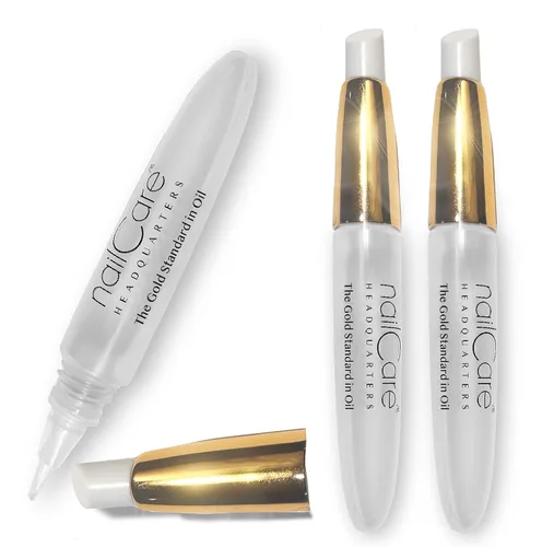 Miniatura 8 de Nail Care Headquarters Bolígrafos de cutícula vacíos recargables, perfectos para sostener aceite de uñas y cutículas Simply Pure - Tapa dorada