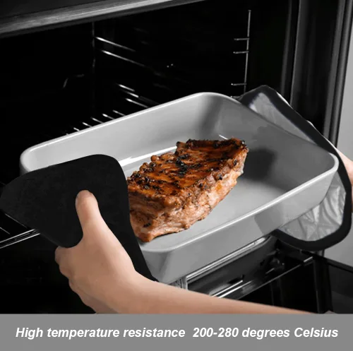 Miniatura 2 de meioro Paquete de 4 agarraderas para cocina resistentes al calor, almohadillas calientes 100% algodón, juego de soportes acolchados para ollas