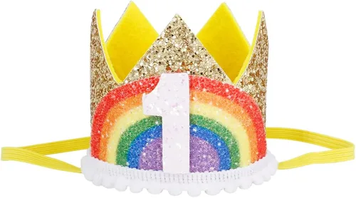 Miniatura 6 de IMEKIS Toddler Baby Boys Melon Birthday Outfit Romper T-shirt + Jeans Shorts + Suspenders Rainbow Cake Smash Photo Shoot 1-5T