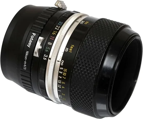 Miniatura 5 de Fotasy Adaptador Manual de Lente NK a M4/3, Montura F a MFT, Compatible con Nikon F lente Panasonic G7 G9 GF8 GF90 GH5 II GX7 GX9 GX850 G90 G91 G95