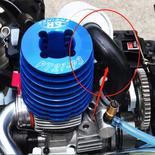 Miniatura 4 de ShareGoo - Limpiador de filtro de aire RC 1/8, piezas mejoradas, compatible con motor SH.28 compatible con HSP Axial Traxxas Redcat Losi Himoto 1/8