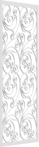 Miniatura 28 de 9 3/8"W x 24 3/8"H x 1/4"T Marilla Decorativos Paneles de Pared de Madera Calado, Abedul