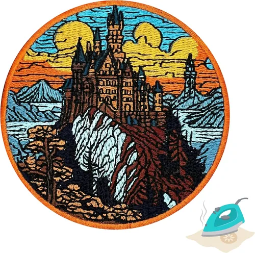 Miniatura 24 de Parche de llama para planchar de 3.5 pulgadas, 1 paquete de parches bordados para coser para ropa, jeans, chaquetas, mochilas, sudaderas