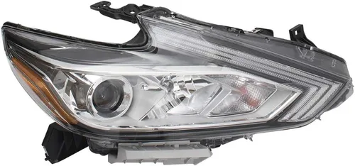 Miniatura 3 de Brock Faro delantero para 2016-2018 Altima con bisel cromado sin LED luces diurnas 260109HS9A derecha NI2503247