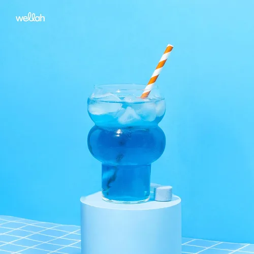 Miniatura 4 de Wellah Creatina + electrolitos en polvo (Blue Hawaii) 30 porciones - Mezcla de bebida de hidratación con 0.11 onzas de monohidrato de creatina