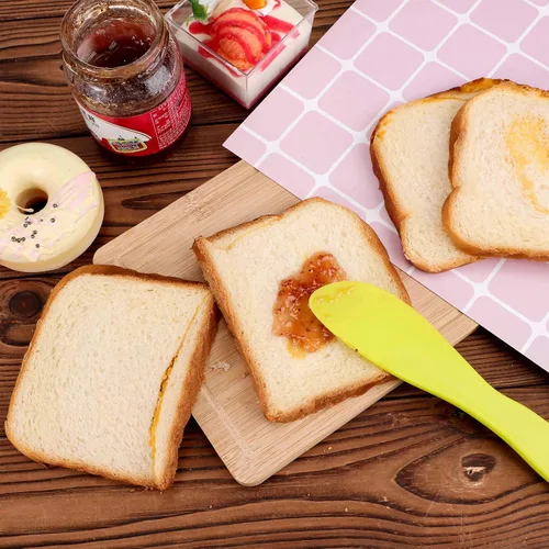 Miniatura 5 de Esparcidor de mantequilla de plástico, 10 cuchillos multiusos para mantequilla, cuchillos versátiles para glaseado de queso suave, 7 x 1.4 pulgadas