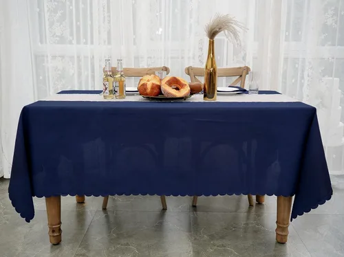Miniatura 17 de JYFLZQ Mantel redondo negro de 70 pulgadas para mesas de 4 pies, lavable a máquina, duradero, tela de poliéster gruesa, para fiestas, banquetes
