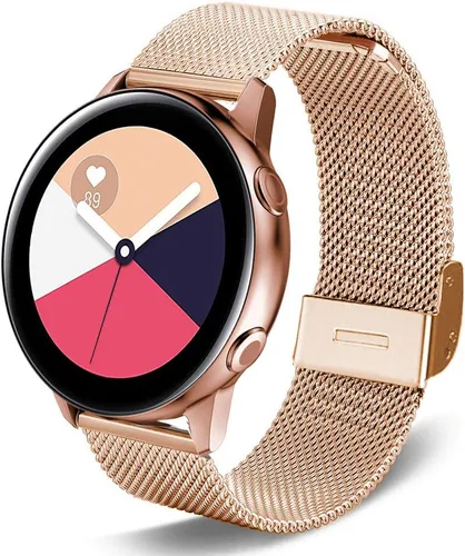 Miniatura 7 de Correa compatible con Galaxy Watch 4/4 Classic / 5/5 Pro / 6/6 classic / 3 1.614 in / Galaxy Watch 1.654 in / Active 2, correa de repuesto de malla