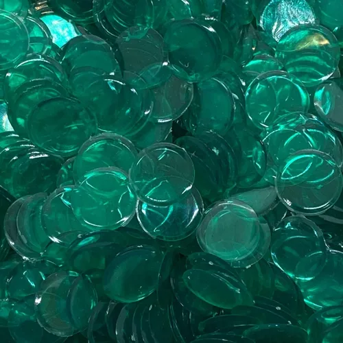 Miniatura 17 de MR CHIPS Chips de bingo de plástico para juegos 1000 unidades - Mezcla transparente de 7 colores que cuenta 3/4 pulgadas