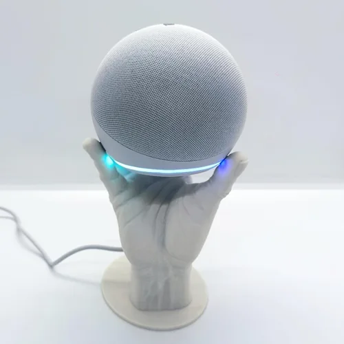 Miniatura 5 de Soporte de mesa de estilo manual compatible con Amazon Alexa Smart Speaker Echo Dot (4ª y 5ª generación) (blanco)