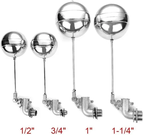 Miniatura 4 de Adjustable 304 Stainless Steel Float Valve for Water Tanks - Compatible with 1/2", 3/4", 1", 1-1/4" Sizes (DN32) - Durable, Corrosion-Resistant