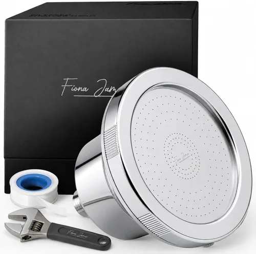 Miniatura 10 de Fiona James Cabezal de ducha filtrado de alta presión, agua dura, níquel cepillado Piel seca, picazón en el cuero cabelludo, escamas, cabello