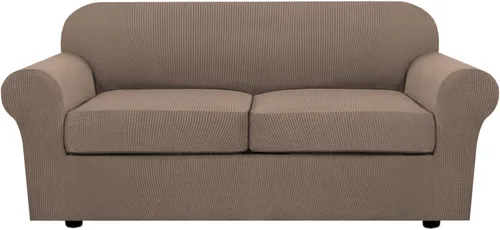 Miniatura 26 de H.VERSAILTEX - 3 fundas de sofá elásticas para 2 cojines de sofá. Fundas para muebles de sala de estar (funda base más 2 fundas de cojín de asiento)