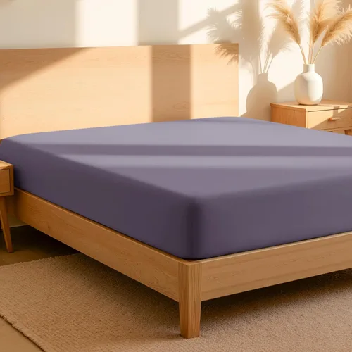 Miniatura 17 de Bare Home Sábana bajera ajustable 100 % algodón orgánico tamaño Queen, tejido de percal crujiente, ligera y transpirable, sábana bajera de bolsillo
