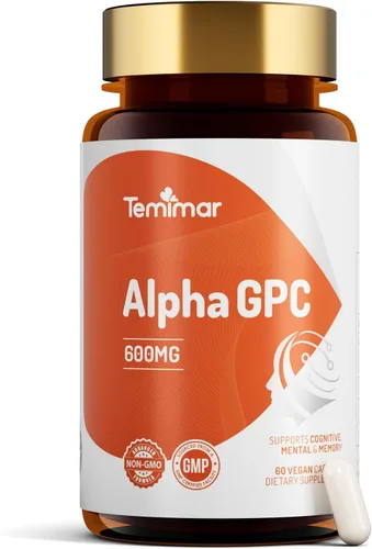 Miniatura 11 de Bitartrato de colina de 550 mg, apoya la salud del hígado y el cerebro, suplementos de colina de alta absorción, sin OMG, sin gluten, fabricado