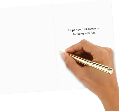 Miniatura 4 de Hallmark Divertidas tarjetas de Halloween (6 tarjetas con sobres) Calabaza vomitando