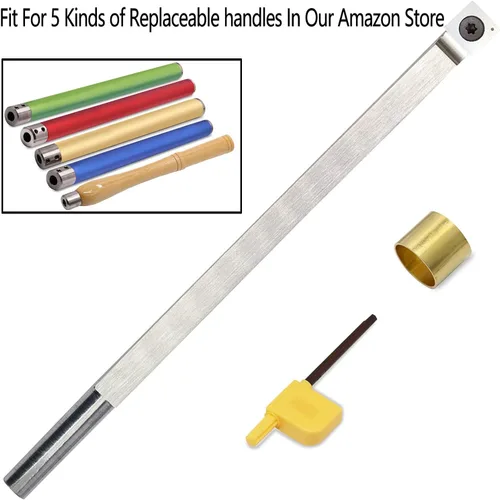 Miniatura 4 de Herramienta de torneado de madera con punta de carburo S15, herramienta de torno de madera de carburo más áspera hecha de acero inoxidable