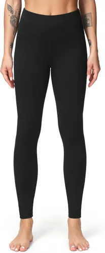 Miniatura 3 de Dragon Fit - Pantalones de compresión para yoga con bolsillos interiores, cintura alta, pantalones atléticos para control de abdomen, calzas