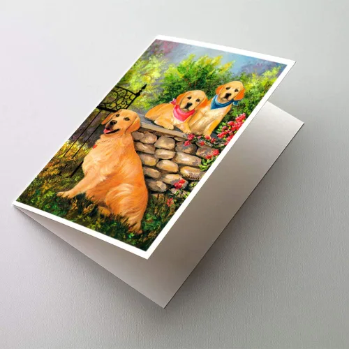 Miniatura 144 de Caroline's Treasures PPP3013GCA7P - Tarjetas de felicitación y sobres para mascotas de Basset Hound Teacher, paquete de 8 tarjetas en blanco