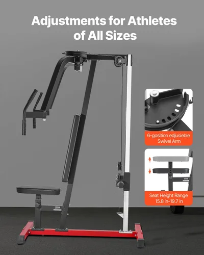 Miniatura 4 de VEVOR, máquina de apertura de pecho, máquina especializada para tren superior para gimnasio en casa, apertura ajustable y máquina de deltoides