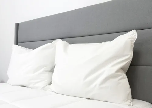 Miniatura 2 de Juego de almohadas de cama de tamaño estándar con plumas y plumón de hotel (paquete de 2)