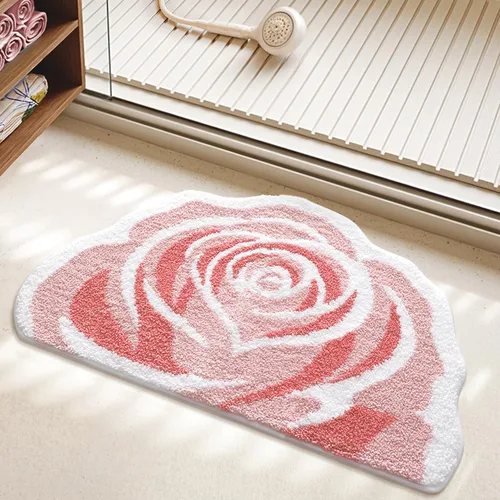 Miniatura 9 de Alfombra de baño extra absorbente, antideslizante, de felpa gruesa, lavable a máquina, para dormitorio, bañera y sala de estar