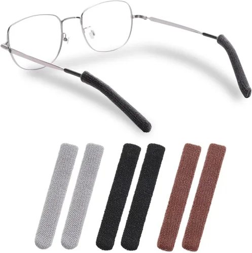 Miniatura 6 de Literry Puntas de Patillas Elásticas Antideslizantes de Comodidad para Anteojos, Cojín Suave y Bien Ajustado para Orejas de Lentes, Agarre