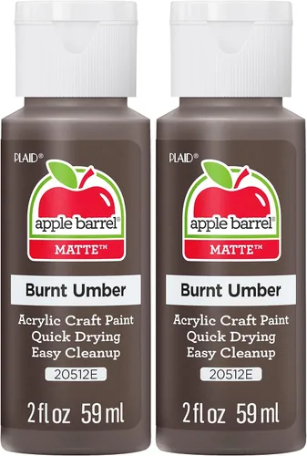 Miniatura 118 de Apple Barrel Pintura acrílica en varios colores (2 onzas), 20512, Burnt Umber