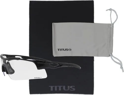 Miniatura 57 de TITUS G20 Gafas de seguridad para todos los deportes, protección para motocicletas, compatibles con ANSI Z87+ Marco negro - Lente ahumado - Con bolsa