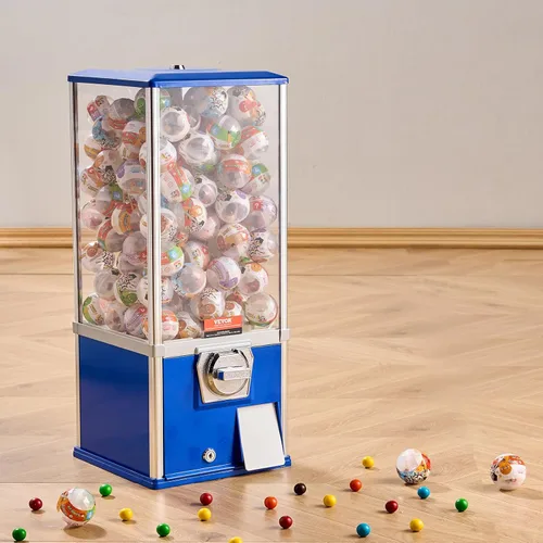 Miniatura 8 de VEVOR - Máquina de chicles para niños, máquina expendedora doméstica de 25" de altura, dispensador de bolas rebotadoras PS, sostiene 230 juguetes