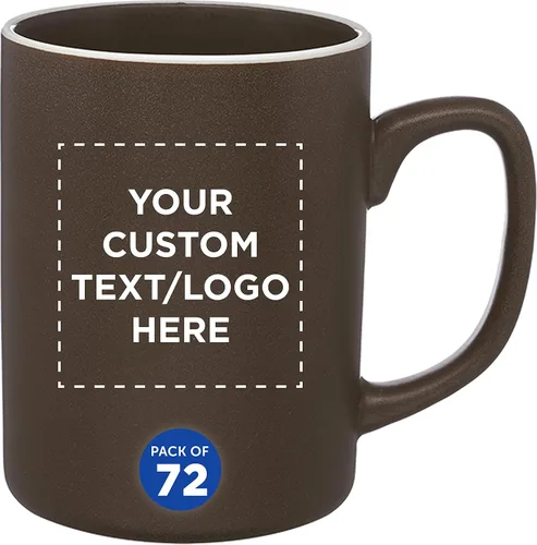 Miniatura 18 de Juego de 12 tazas personalizadas de cerámica mate El Grande de 20 onzas, paquete personalizado a granel, perfectas para té, espresso, capuchino