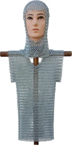 Miniatura 2 de Armory Replicas Chainmaile Child Knights Handmade Haubergeon Silver, plateado
