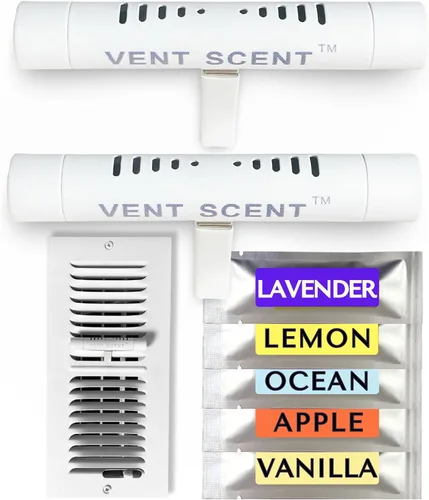 Ambientador para toda la casa Vent Scent | Incluye 10 varillas perfumadas | Difusor de aceite esencial pasivo | Colocación más fácil que el filtro